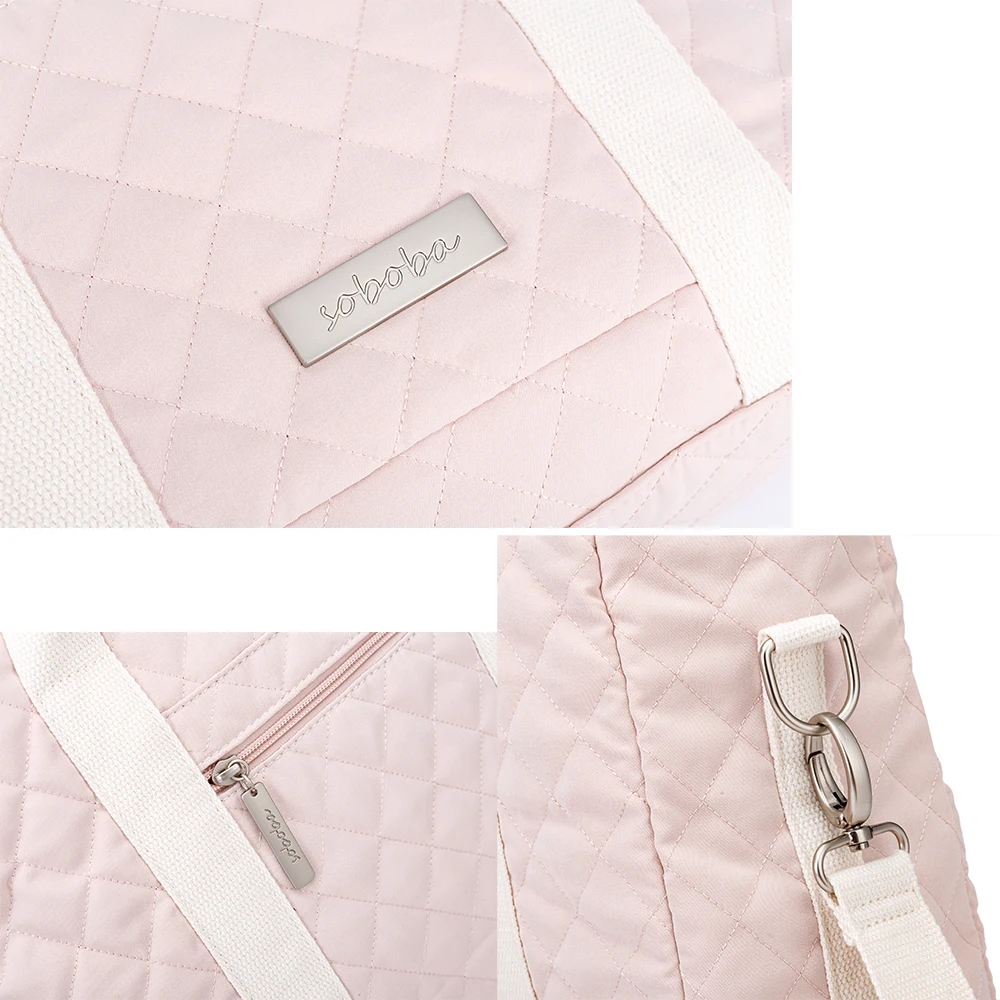 Soboba Fashion Diaper Shoulder Bag with Changing Pad Large Capacity Multi-functional Changing Bag Newborn Baby