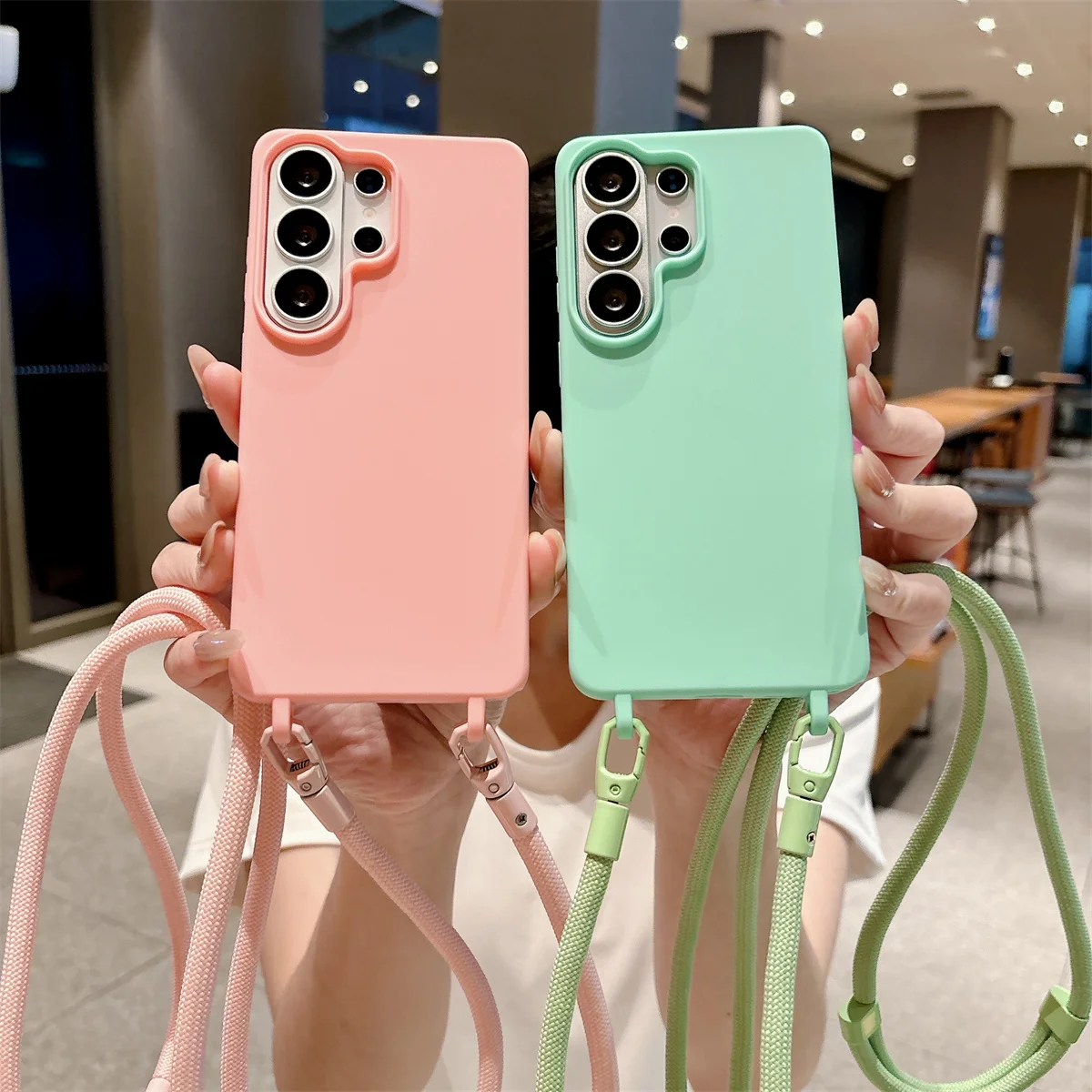 Crossbody Phone Case with Soft TPU Silicone Cover