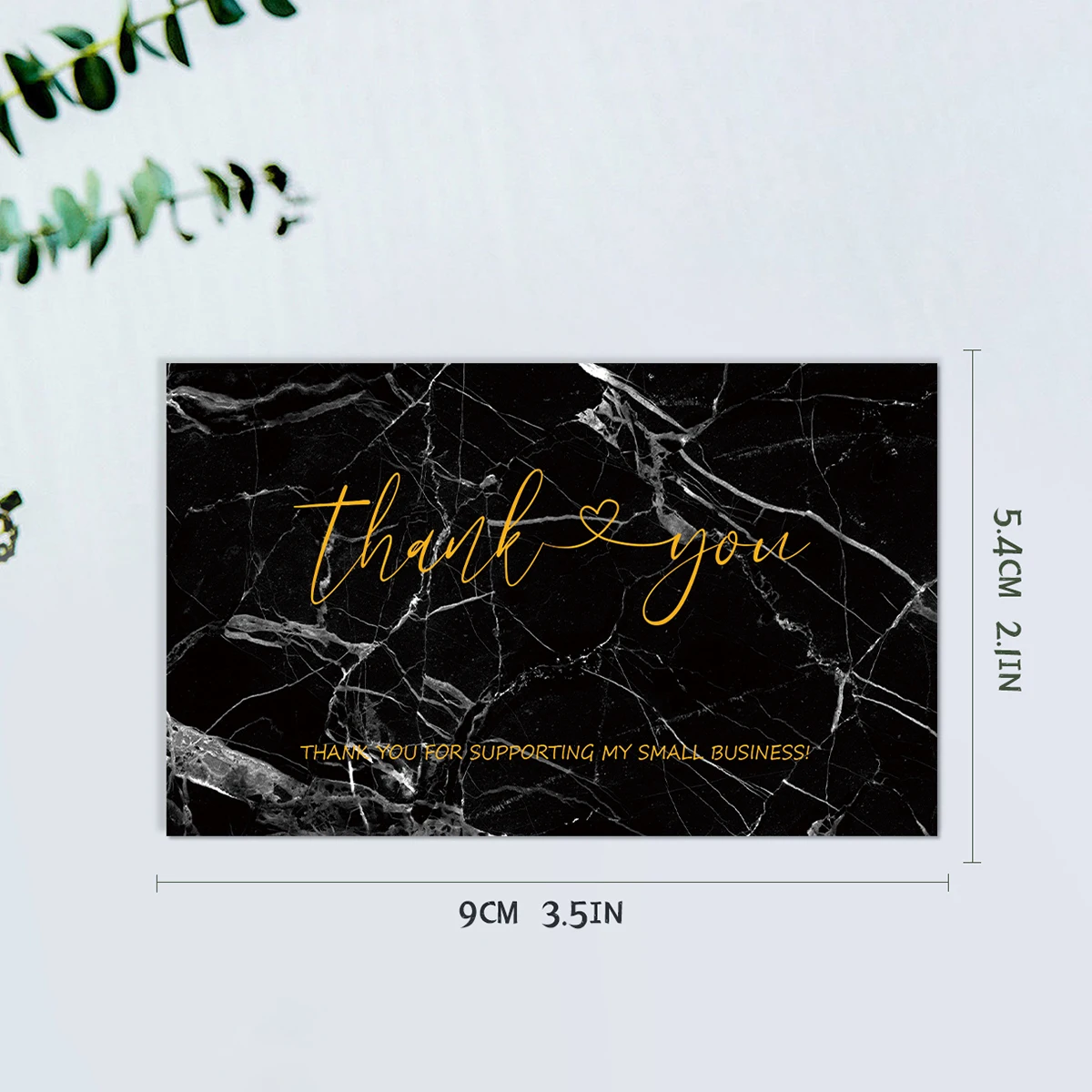 Thank you cards wedding invitations 50pcs for supporting small business gift packaging party
