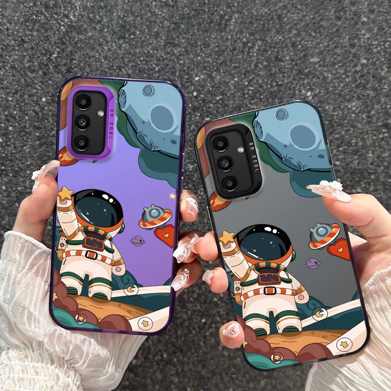 Space Astronaut Electroplated Shock-Absorbing Phone Case