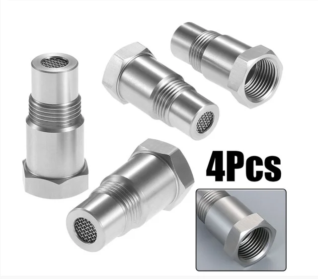 4PCS Car CEL Oxygen O2 Sensor Fix Check Engine Light Eliminator Adapter