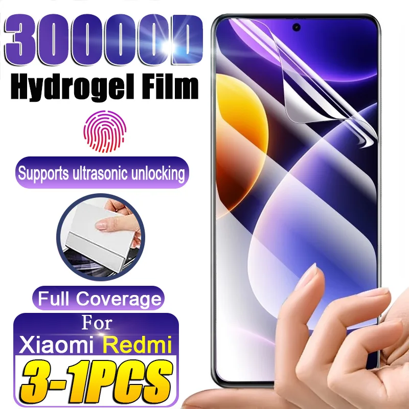 Pellicola Idrogel Hd Per Redmi Note 12 10 11 Pro 5G 11S A1 Turbo Screen Protector Su Xiaomi Redmi Note 10 9 8 Pro 10S 9 12C 10C Film