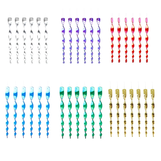 12Db 30 Cm Madártaszító Reflektív Ijesztő Rudak Függő Szél Spirális Fényvisszaverő Mezőgazdasági Kert Díszek Dekoráció - Image 6