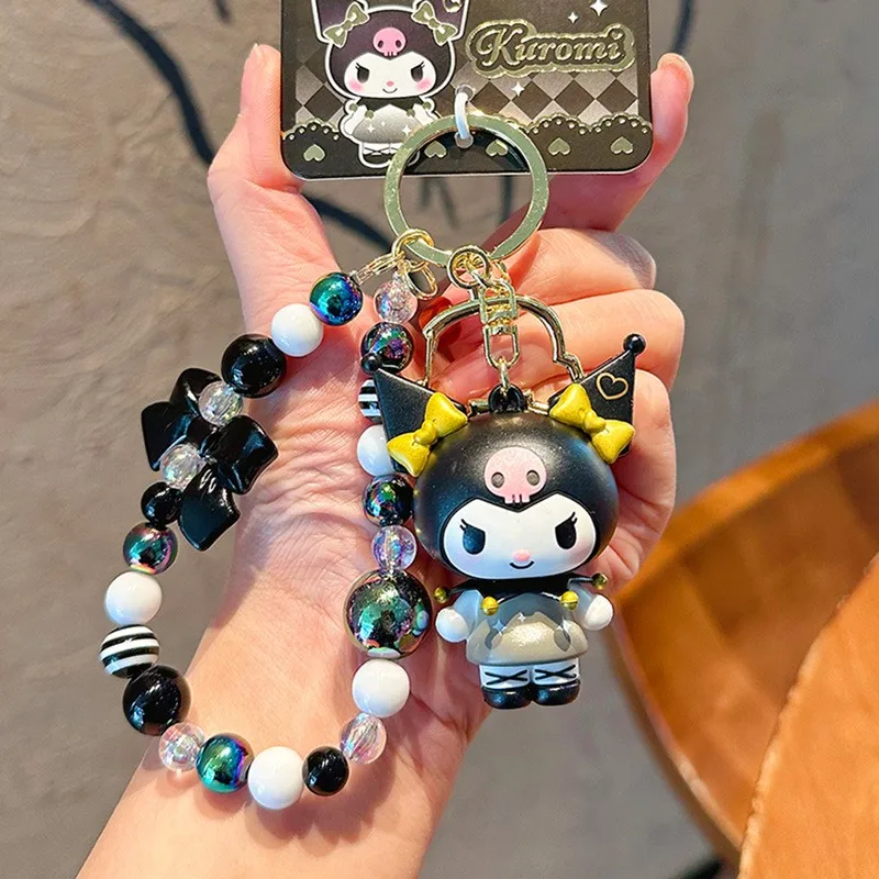 

Kawaii Sanrio Kuromi брелок кукла мультфильм аниме милый забавный браслет брелок автомобильный брелок Подвеска для ключа женский подарок