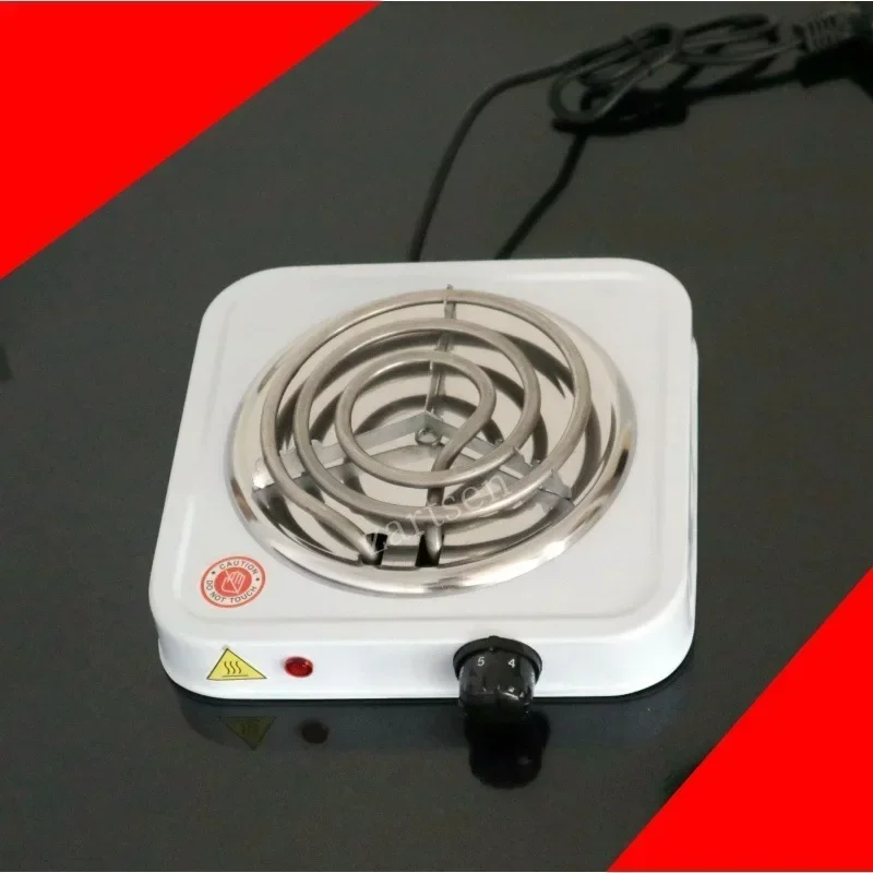 500W Iron Burner Electric Stove Hot Plate Portable Kitchen Cooker Coffee Heater Milk Soup Durable Asjustable Quick 5
