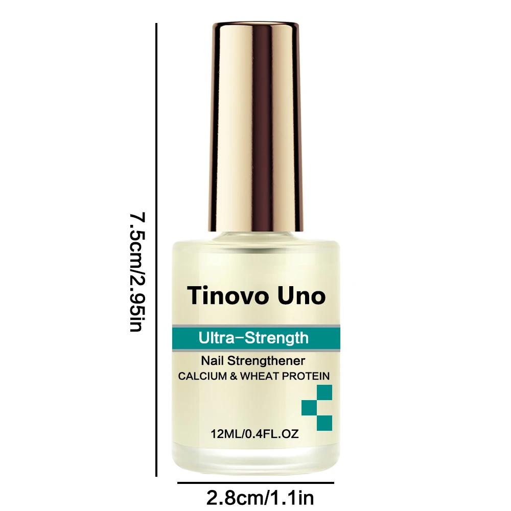 Description Picture 4 of itemTinovo Uno Ultra Nail Strengthener 12ML Calcium Wheat Protein Nail Growth Base Oil Healthy Strong Treatment Repair Damaged Nails