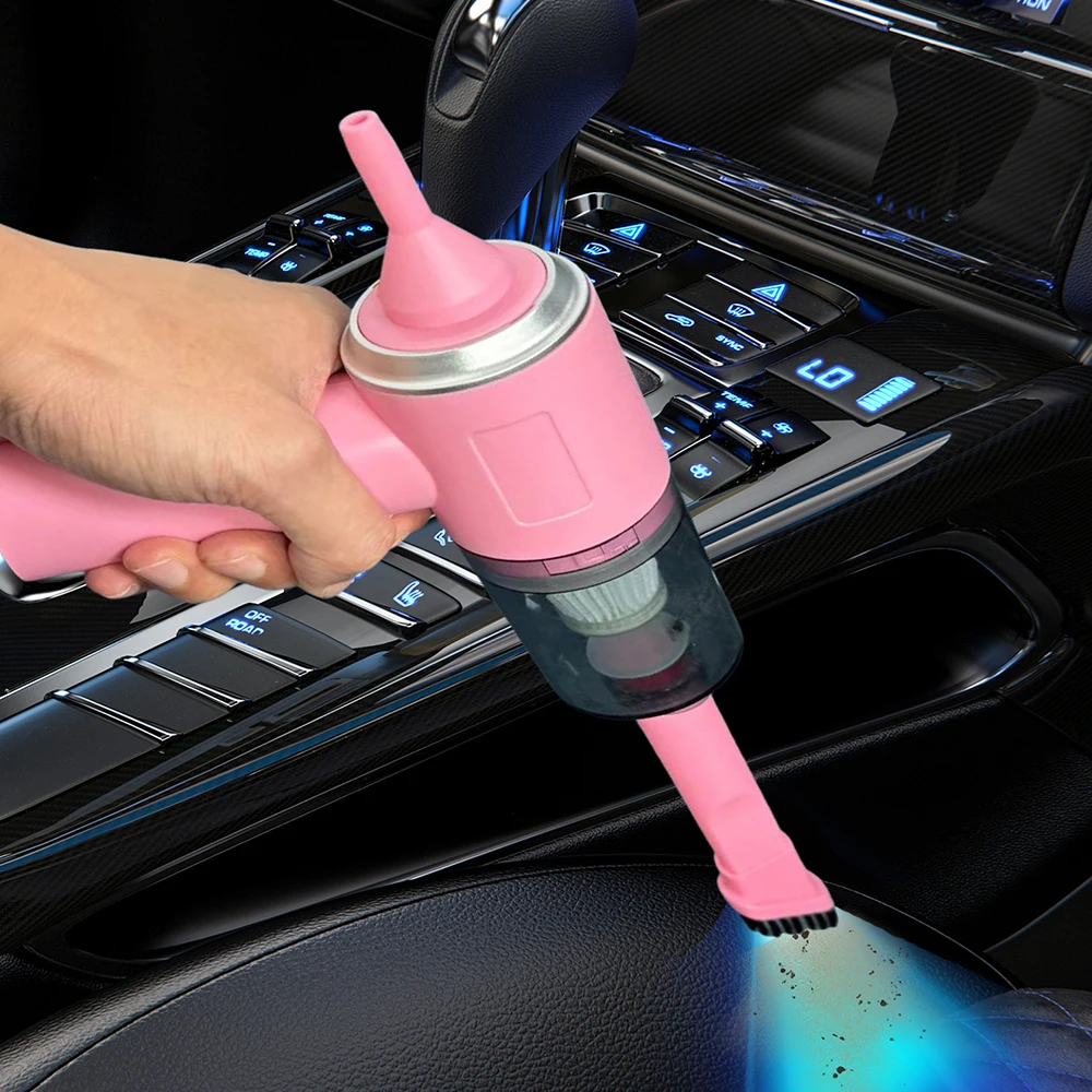 Wireless Vacuum Cleaner Car USB Charging Strong Suction Portable Handheld Mini Powerful Air Cleaning Machine for Home Appliances