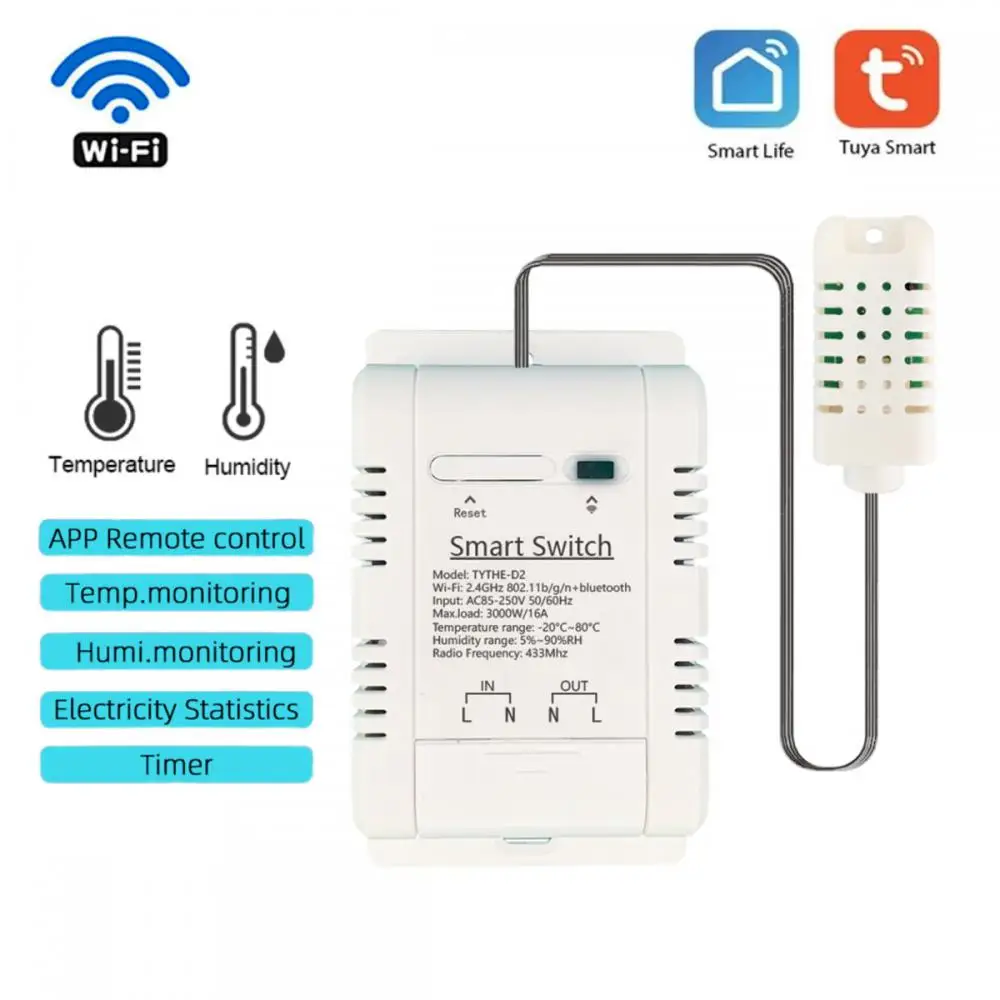 

Умный термостат Tuya с Wi-Fi, 16 А
