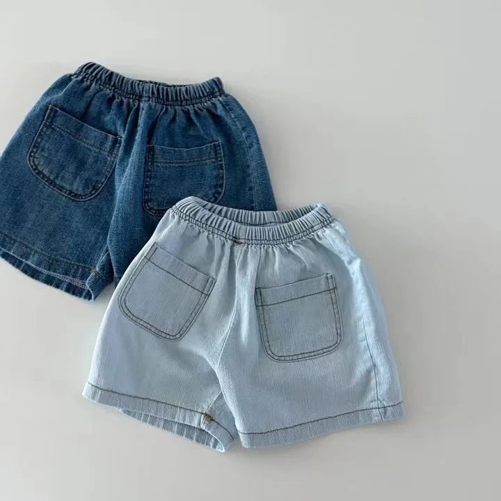 Summer Children Denim Shirts Shorts 2pcs Suit Baby Short Sleeve Clothes Set For Boy Girl Jeans Outfits Kid Casual Set