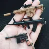 Miniature QBZ95 Rifle M1896 Pistol Model Alloy M7 G34 Toy Gun Keychain Bag Pendant Ornaments Children Toy Birthday Gift 1