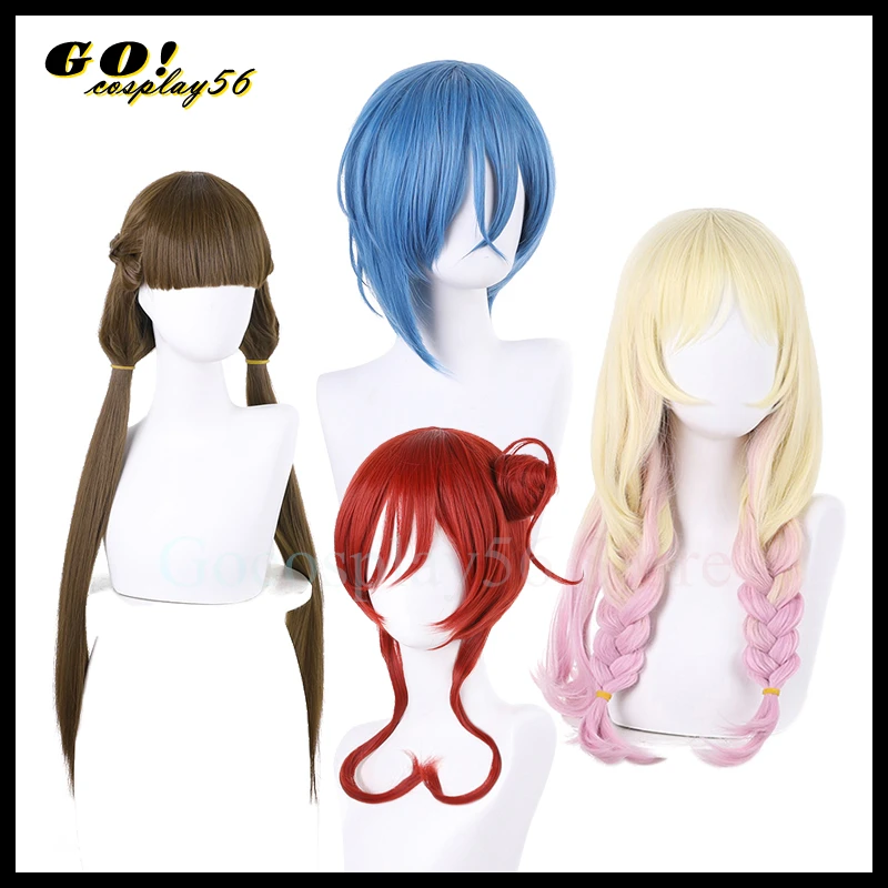 Parrucca Cosplay "Uki Ren Coda Di Cavallo Lovelive! Superstar!! Liella! Capelli Sintetici Dritti Lunghi 80Cm Neri Naturali