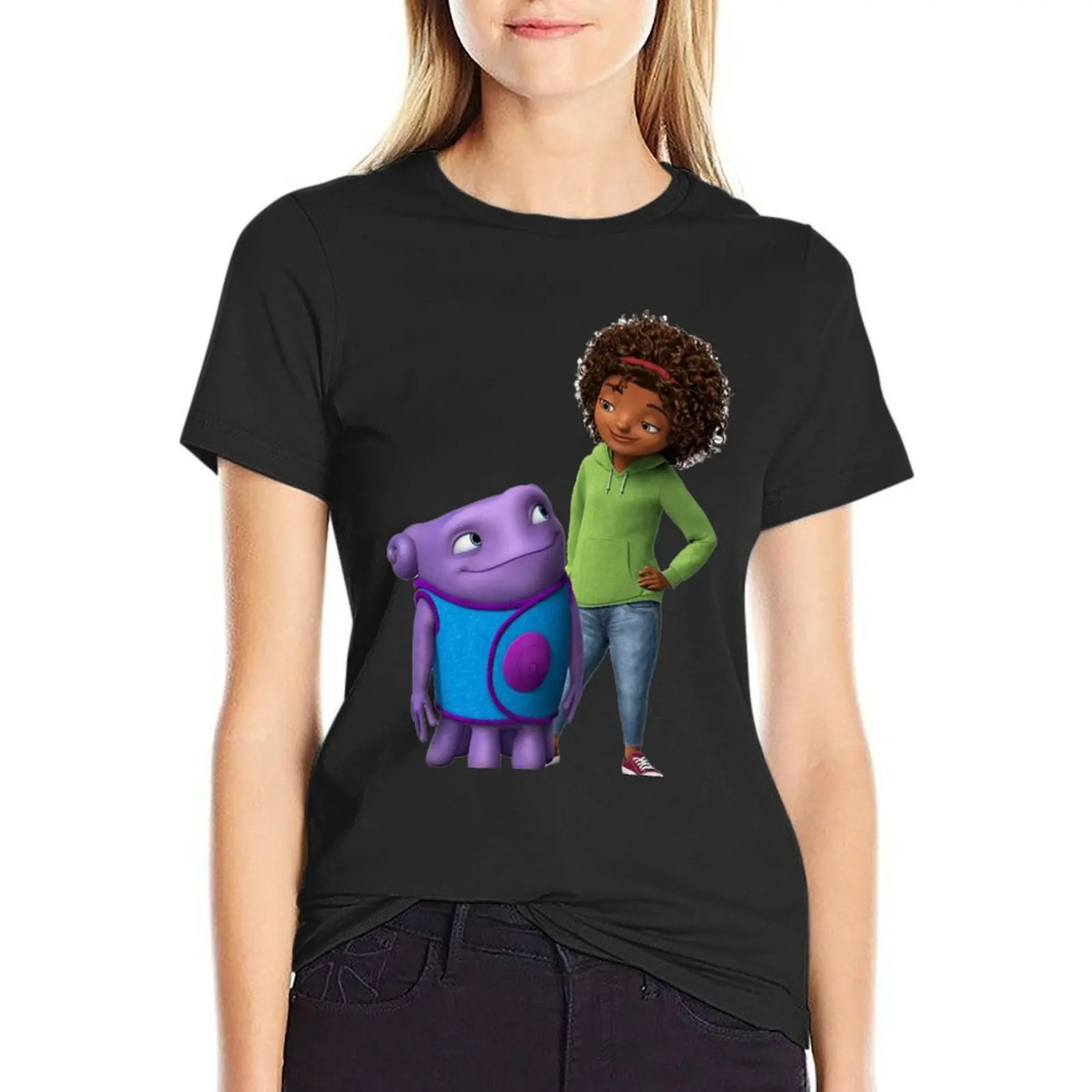 Oh The Boov Girl T-Shirt Aesthetic clothing anime clothes plus size tops lady clothes t shirts for Womens