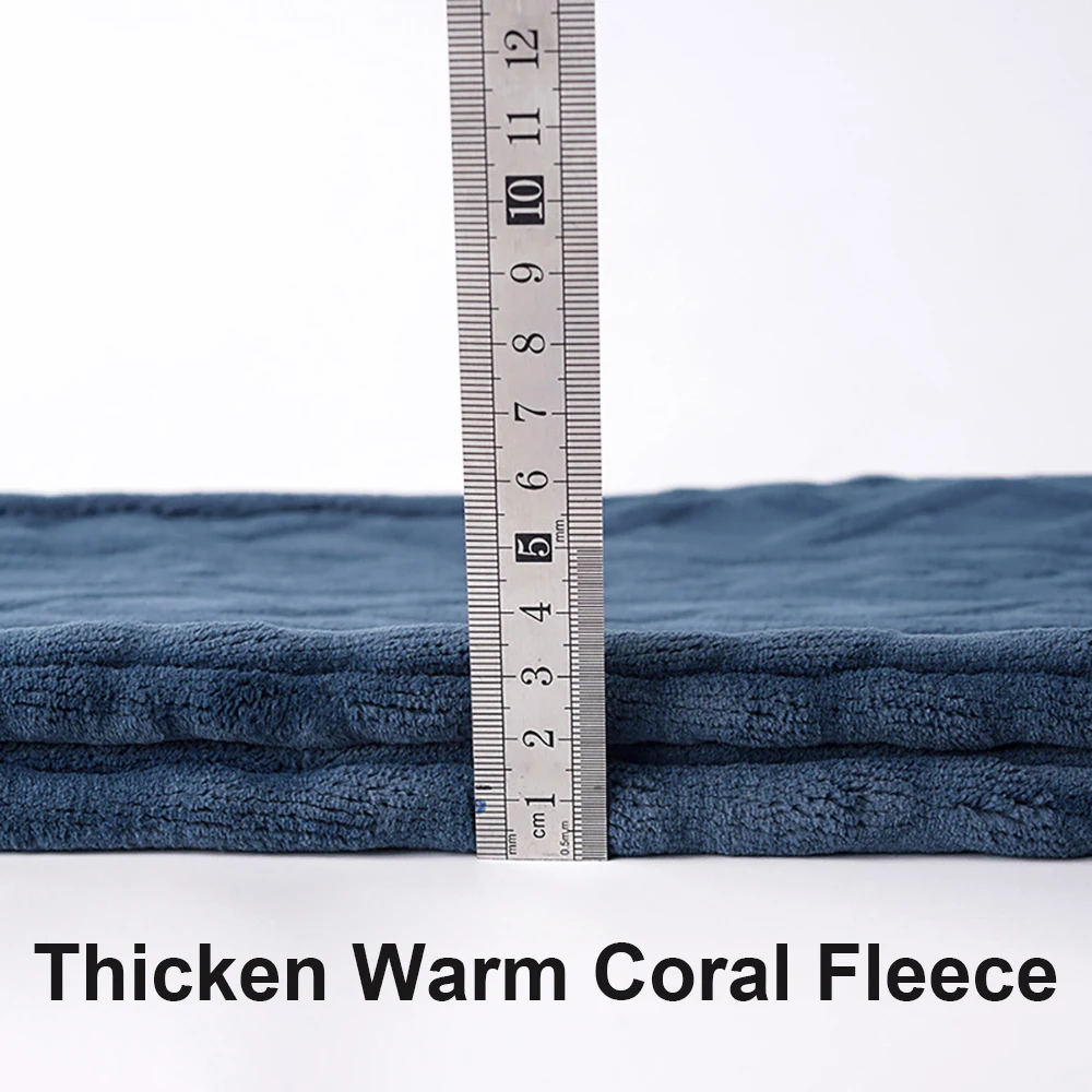 Double-side Coral Fleece Pajama Pants Men Winter Thicken Flannel PJ Pants Big Size 4XL Pijama Soft Solid Warm Plush Sleepwear