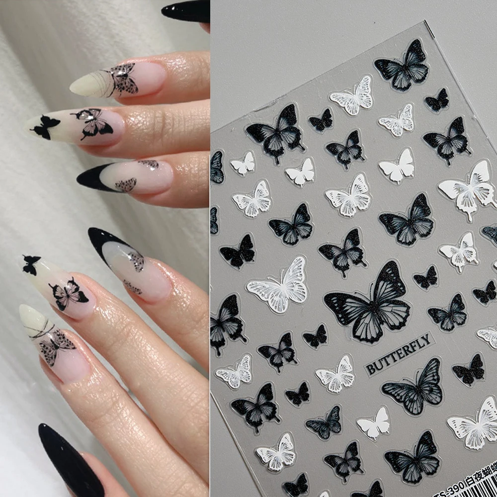 5DNewCraftButterflyNailArtStickerUltrathinSliderDecoration