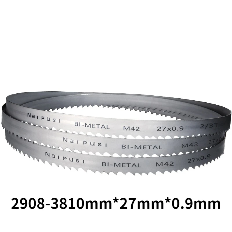 Band Saw Blade (Length Customized) 2908-3810mmx 27mm X 0.9mm Bi-Metal Band Saw Blade for Cutting Metal 1\
