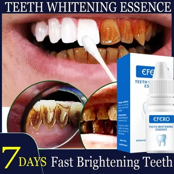 Siero Sbiancante per Denti, Rimuove la Placca, Gel Sbiancante per Denti Gialli e Macchie di Fumo, Dentifricio per Alito Fresco, Cura dell'Igiene Orale