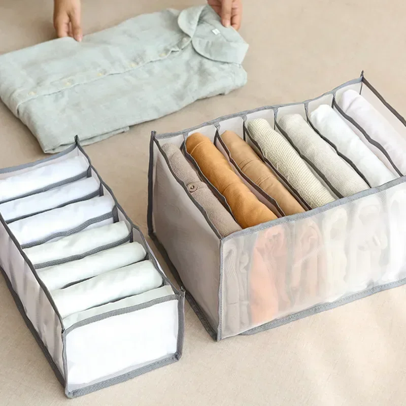 Closets Clothes Organizer Pants Jeans Storage Box Cabinet Organizer Drawers Underwear Socks T-Shirt Wardrobe Storage Organizers