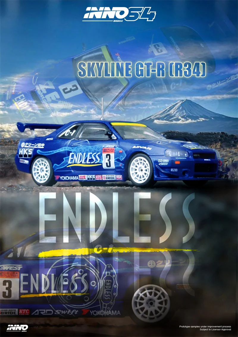 INNO64 1/64 スカイライン GT-R R34 ENDLESS S0d898c9685e34bd9a28920757df37