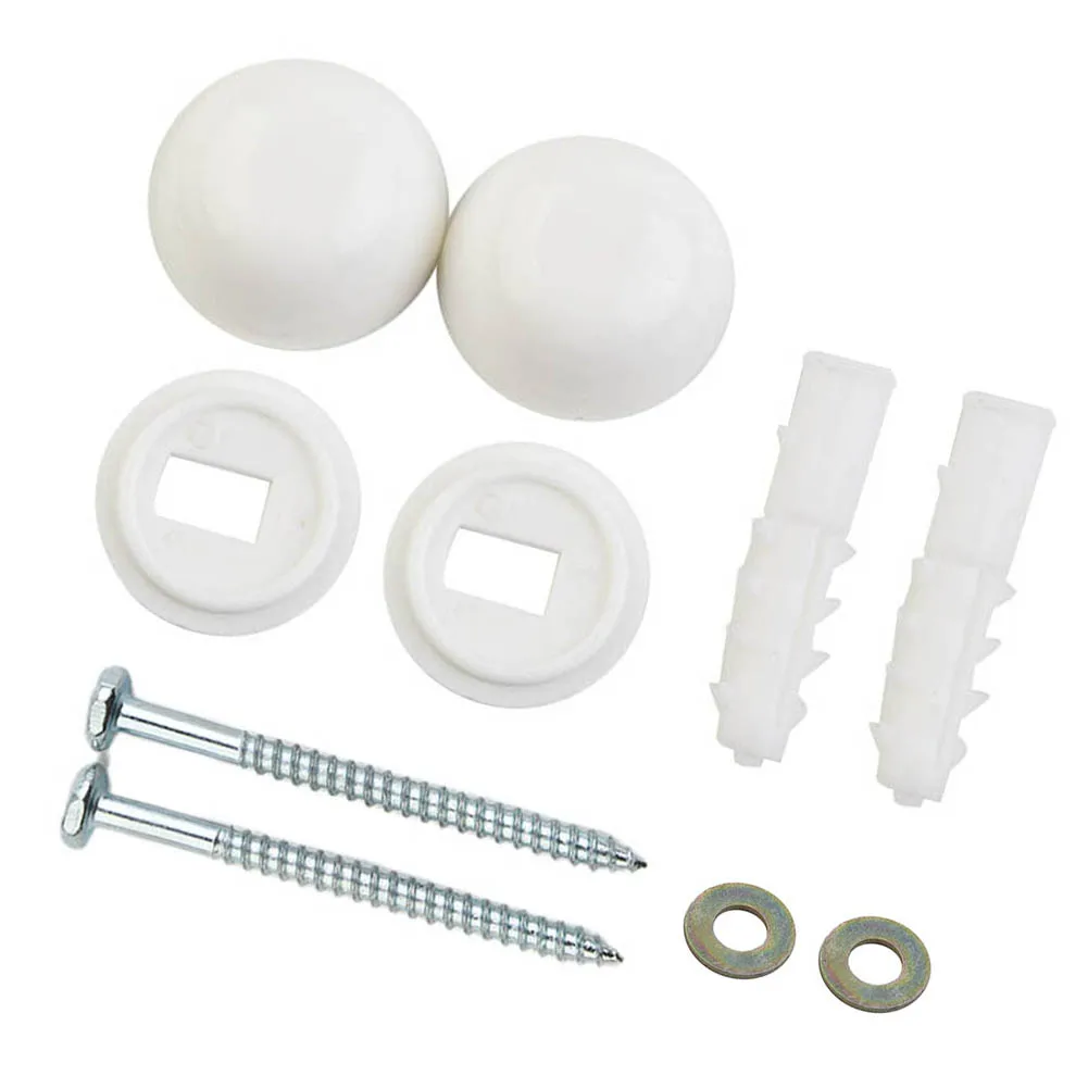 

Mounting Screws Semi Pedestal Basins White Anchor Bidet Bolts Fitting Fixing Kit For Toilet Foot Plastic + Iron