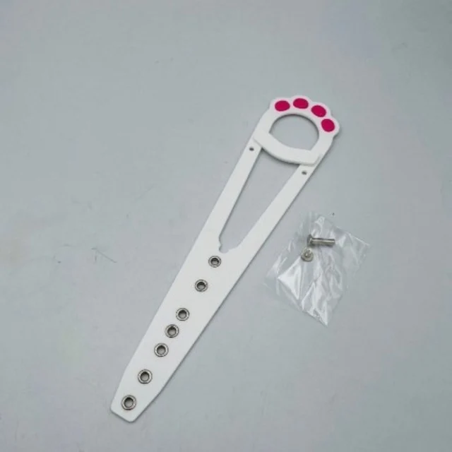 1pc Mini Plastic Cat Door Latch Holder Flexible Puppy Pet Lock Retainer Safe Flap Gate Stopper for Dog Cat Supplies Black/White 2