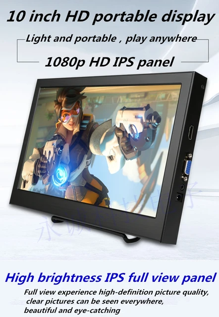 10.6インチ 1080P リアモニター 車載モニター 軽量 HDMI 薄型