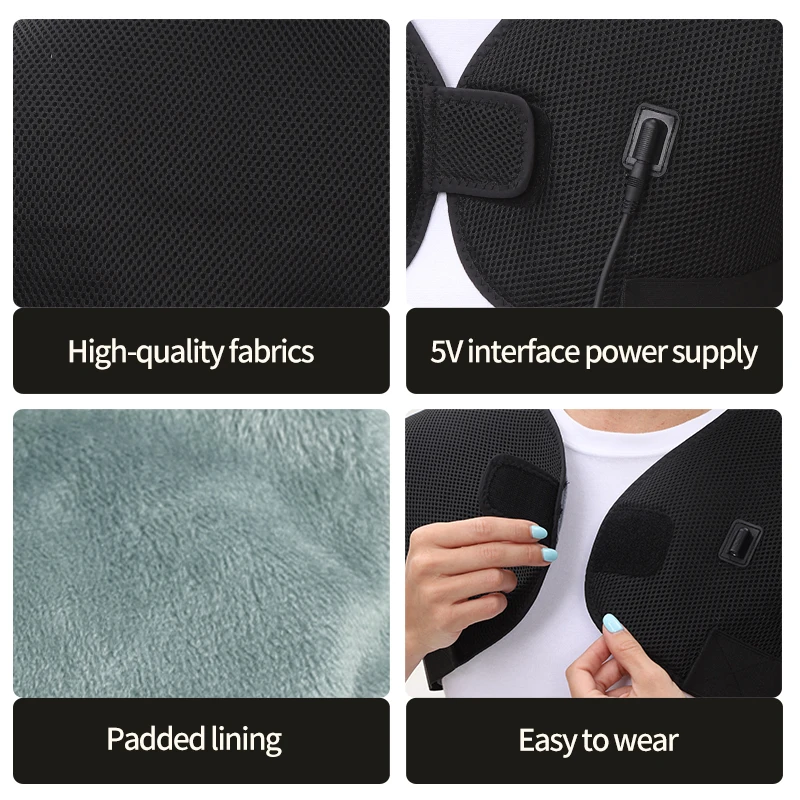 Electric Heating Shoulder Massager – Infrared Therapy & Muscle Relaxation