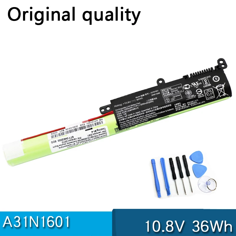 Новый аккумулятор A31N1601 10,8 в 36 Втч для ASUS VivoBook F541UA R541UA R541UJ R541UV X541SA X541SC X541U X541U X541UA X541UV Series