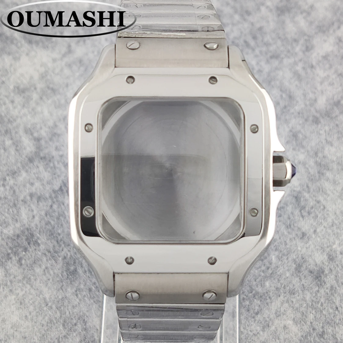

38mm NH35 Case NH36 Case Custom Dial Logo Square Stainless Steel Case Sapphire Glass Water Resistant Watch Accessories