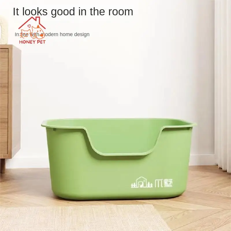 Bathroom Sandbox Cat Bedpans Toilet Training Cat Litter Basin Giant Style Mode Splash Integrated Open Anti External