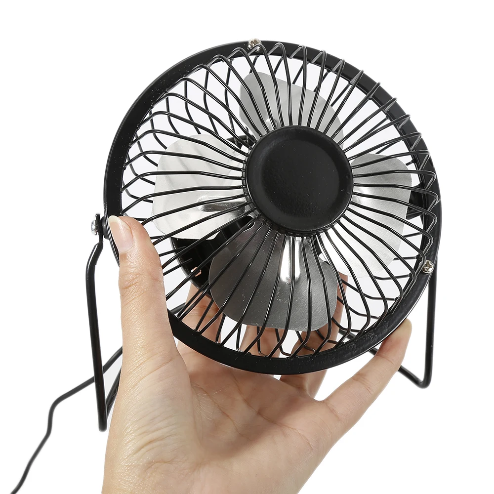 

USB Silent Fan Desk 4 Blades Cooling Fan Mini Portable Cooling Cooler Fan Universal USB Computer Fan Rotatable Fan For Office
