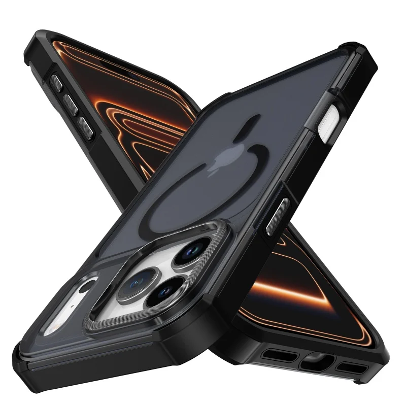 Luxury Magnetic Shockproof Matte Translucent Phone Case