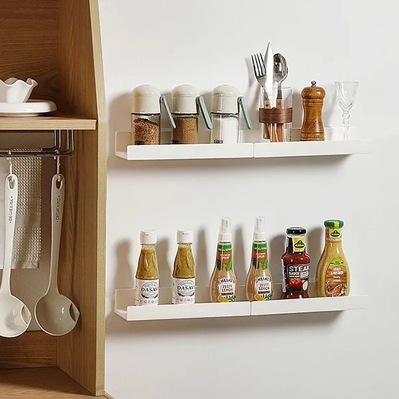 Bathroom Shelf No Drill Organizer Shower Storage Rack Corner Shelves Wall Mounted ABS Toilet Shampoo Holder For Kitchen