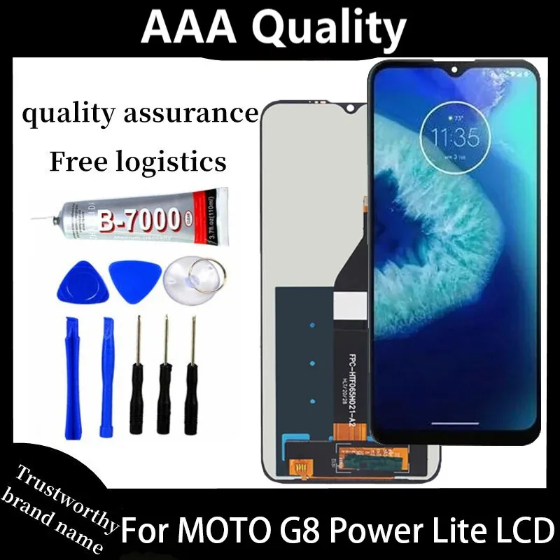 

6.5 inches IPS For Motorola Moto G8 Power Lite Lcd Screen Display Touch Digitizer Assembly For Moto G8 Power Lite LCD With Frame