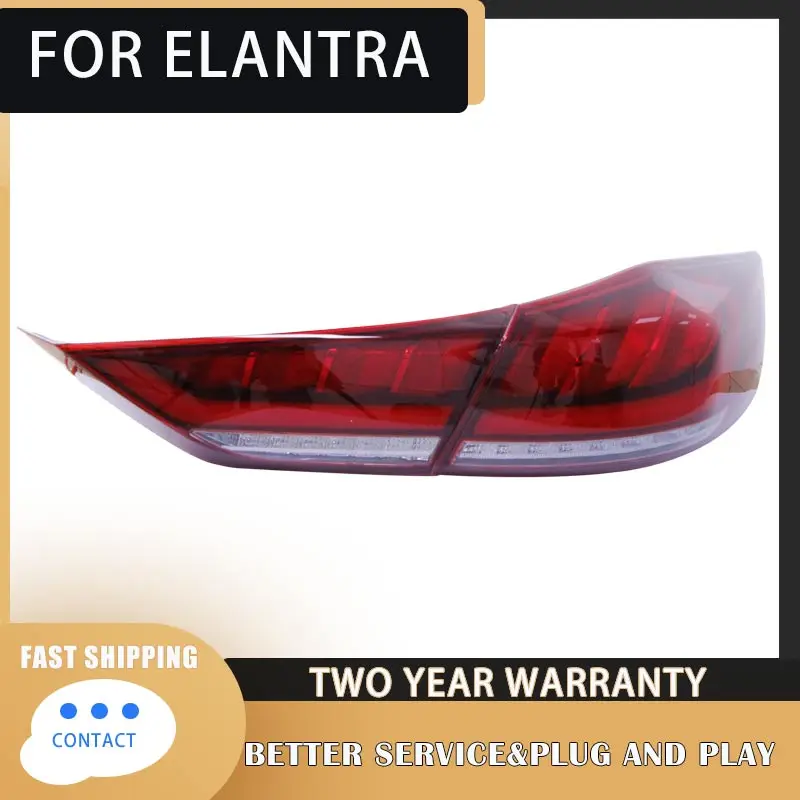 

Задние фонари для Hyundai Elantra 2016-2020, задние фонари, дневные ходовые огни, задняя парковка