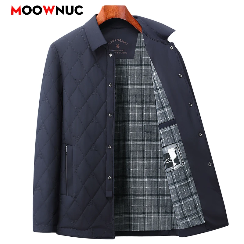 Men's Fashion Windbreaker Parka Men Clothing Coat Streetwear Male Jacket Windproof Casual Autumn Winter Warm Hombre New