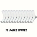 12 Pairs White