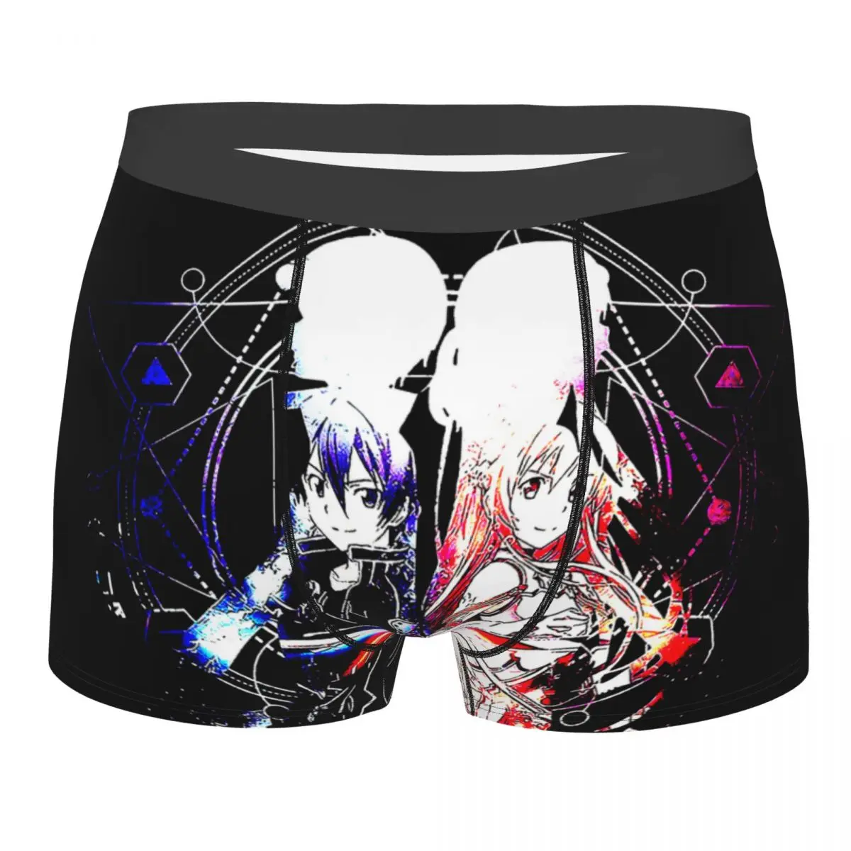 

Novelty Boxer Sword Art Online Shorts Panties Alicization Kirito Anime Series Briefs Men Breathable Underpants for Male Size