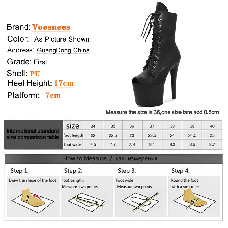 Shininy Upper 17cm Top open High Heel Platform Pole Dancing Boots Platform Peep Toe White Mid-Calf Boots Lace-up Zip Women Shoes