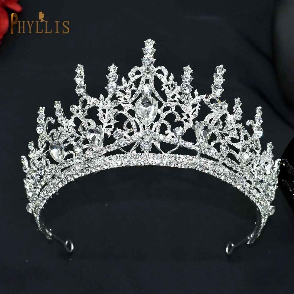 A213 Luxury Wedding Tiaras and Crowns Rhinestone Hair Accessories Bride Hair Jewelry Crystal Party Headwear Bridal Headband