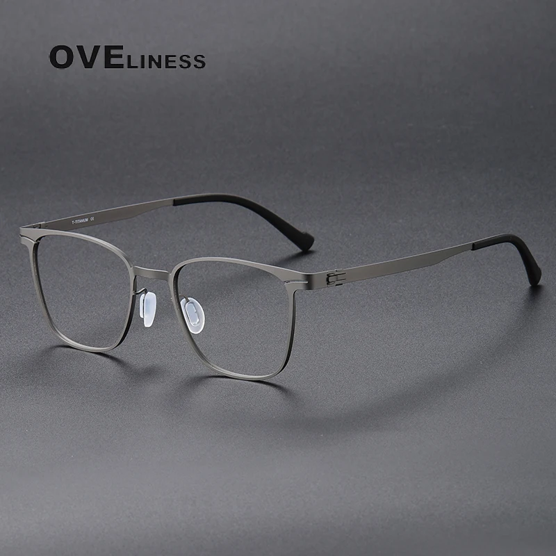 

Vintage Pure Titanium Eyeglasses Frame Men Retro Myopia Optical Prescription Glasses Frame Women Luxury Brand Small Spectacles