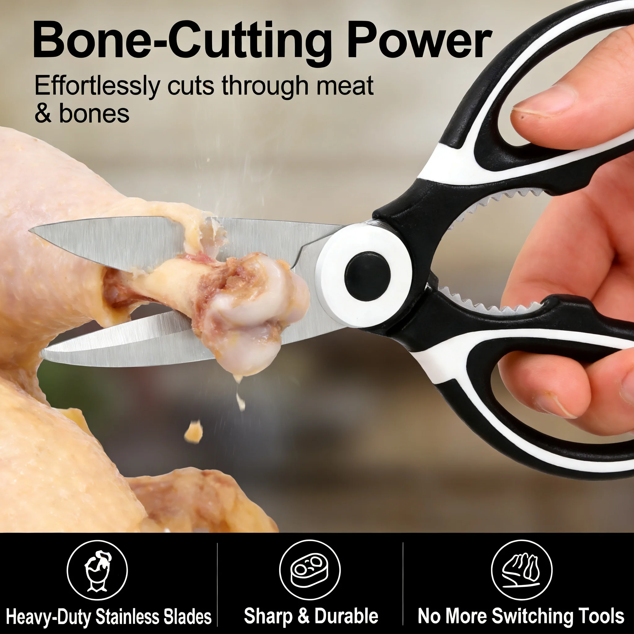 All-in-One Heavy Duty Kitchen Scissors 2