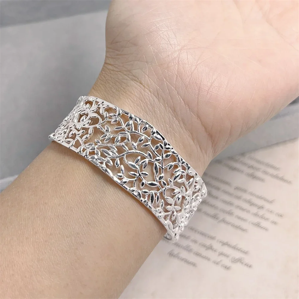manchette réglable en argent sterling 925 faite main