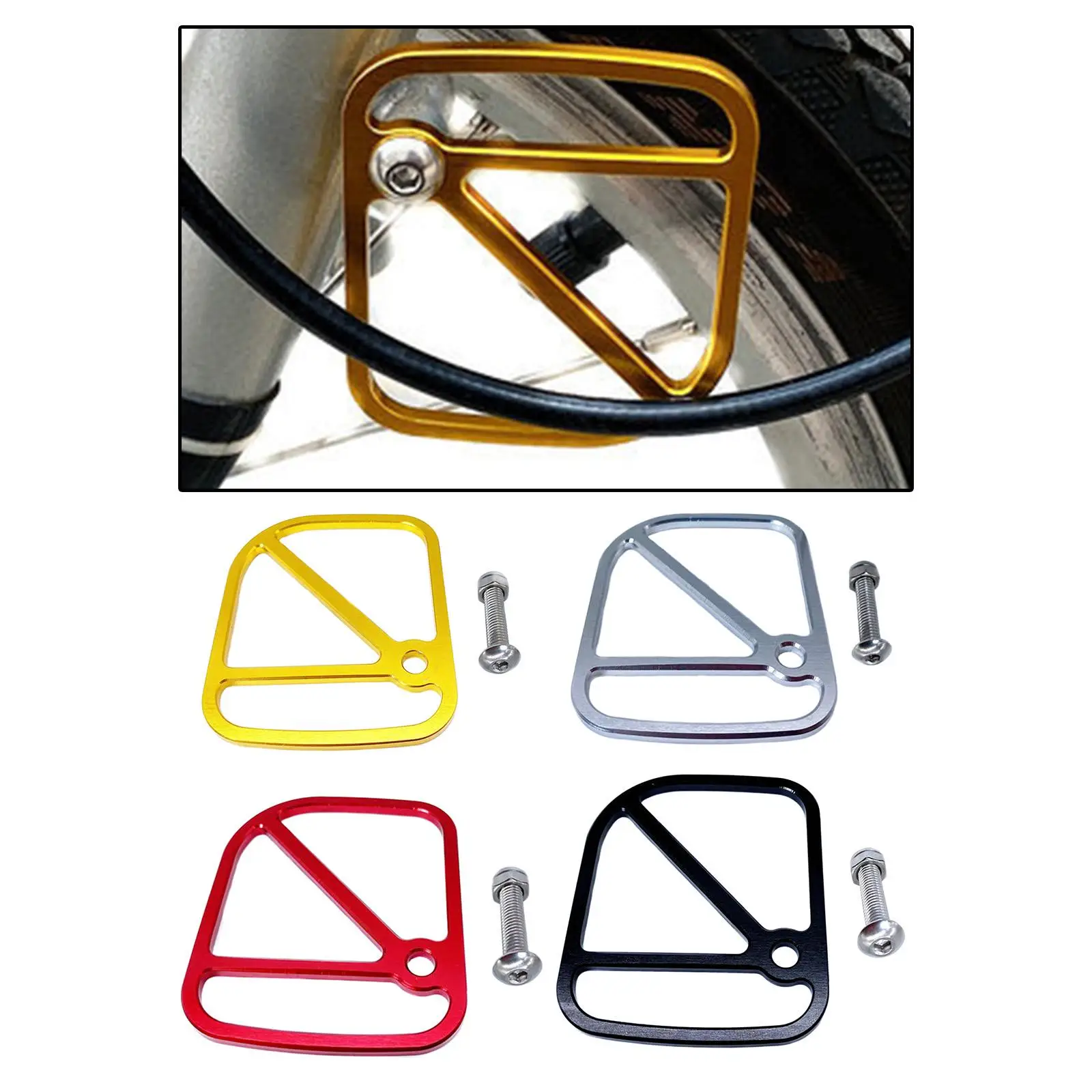 Aluminum Alloy Cycling Brake Line Cable Plates for Folding Bike