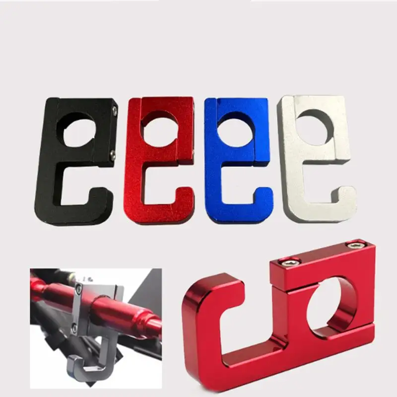 Motorcycle Handlebar Storage Hook Scooter Luggage Bag Hanger Helmet Claw Hook Storage Bag Aluminum Holder For Electric Vehicles