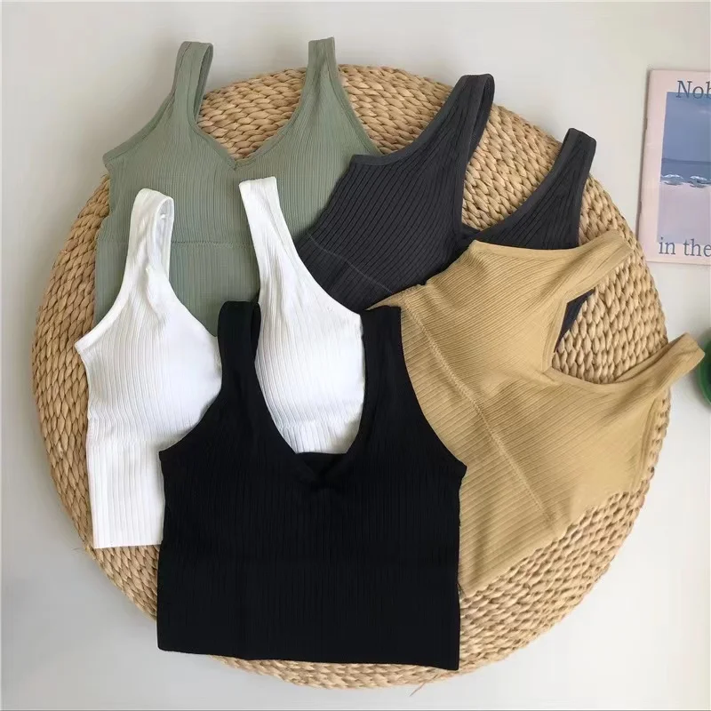 Breathable Sports Bra Shockproof Crop Top Anti-sweat Fitness Top