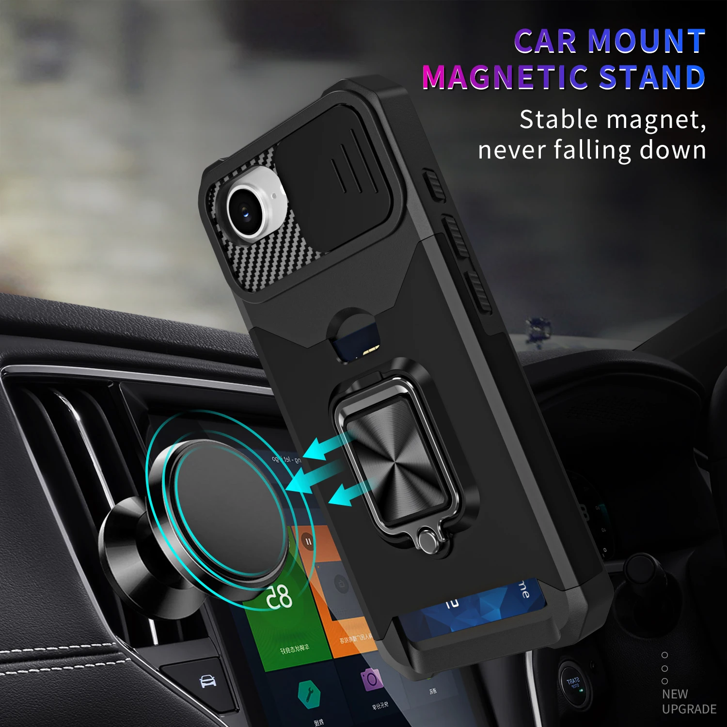 Heavy Duty Camera and Card Clip Case with Sliding Cover