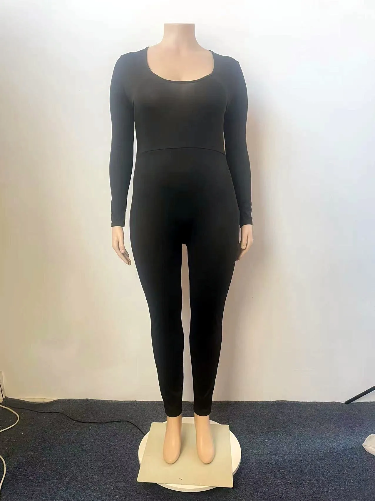 Plus Size Women Jumpsuits 2022 Fall Solid One Piece Outfit Female Fashion 5xl Elegant Jumpsuit Lady Club Pencil Pants Wholesale