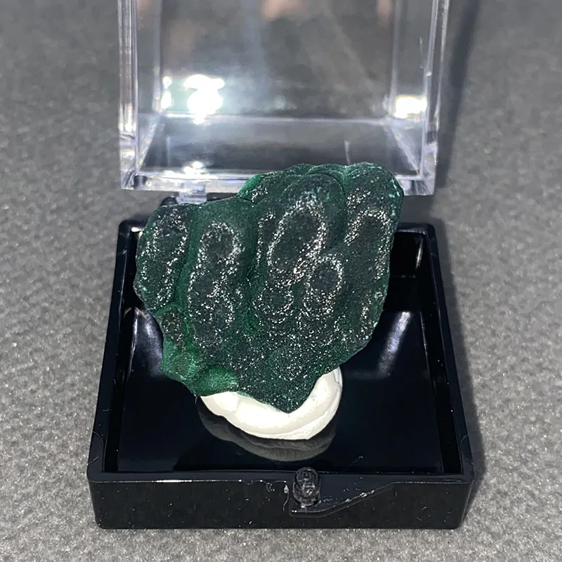 100% natural Malachite  raw stone mineral specimen healing crystal gemstone collection Box size:35*35*35mm