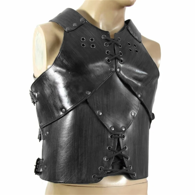 

Mens PU Leathers Chest Armors Knight Body Armors Medieval Chest Armors R7RF