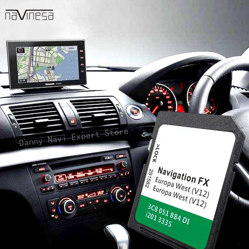 Free Shipping Vw Sat Nav Sd Card Navigation Fx 2020 Europe West V12